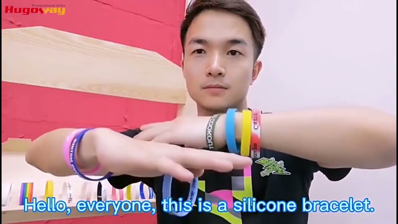 Custom Wristband丨Personalized Logo Rubber Bracelet - Hugo Way
