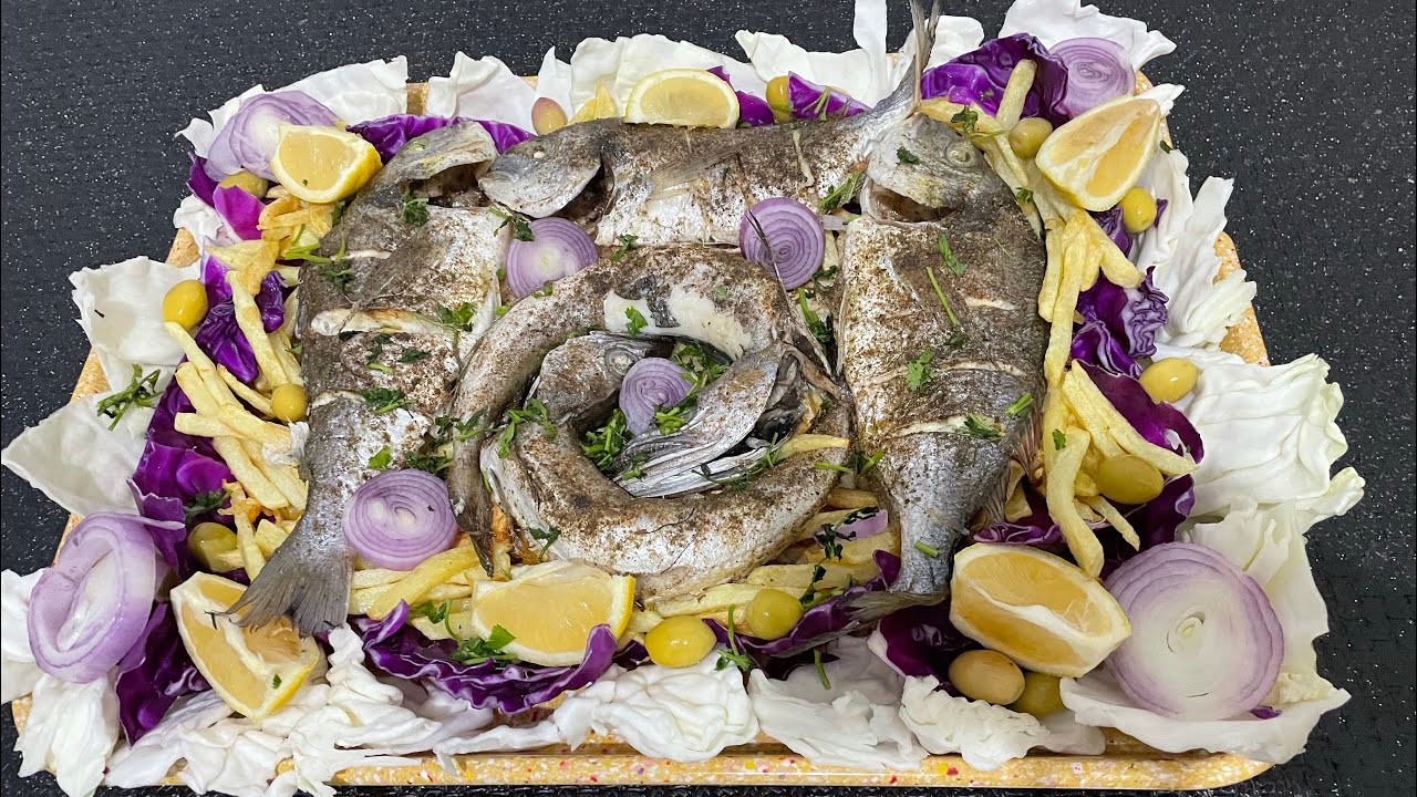 حوت في المكروأوند 🦈🐋 poisson au micro-onde