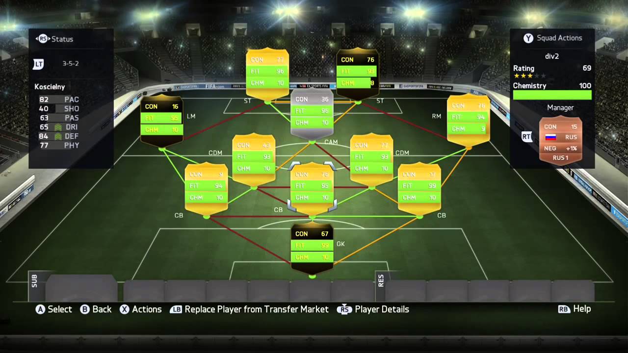 Fifa 15 Epic Div 2 Squad Builder