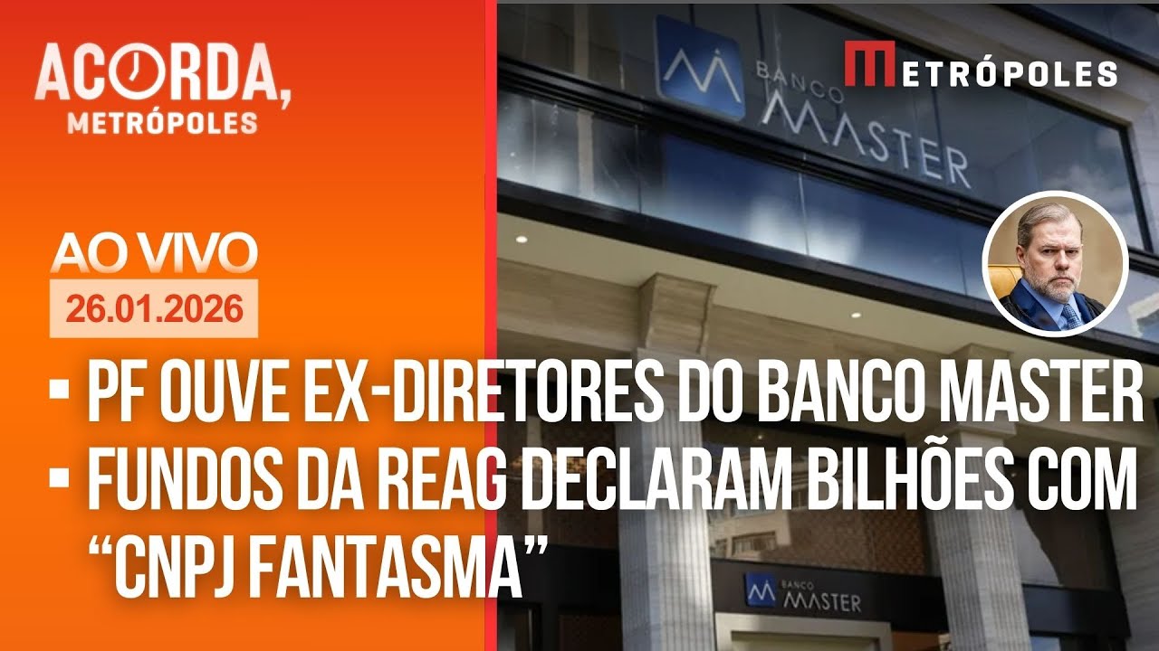 AO VIVO: PF ouve ex-diretores do Banco Master / Fundos da Reag declaram bilhões com “CNPJ fantasma”