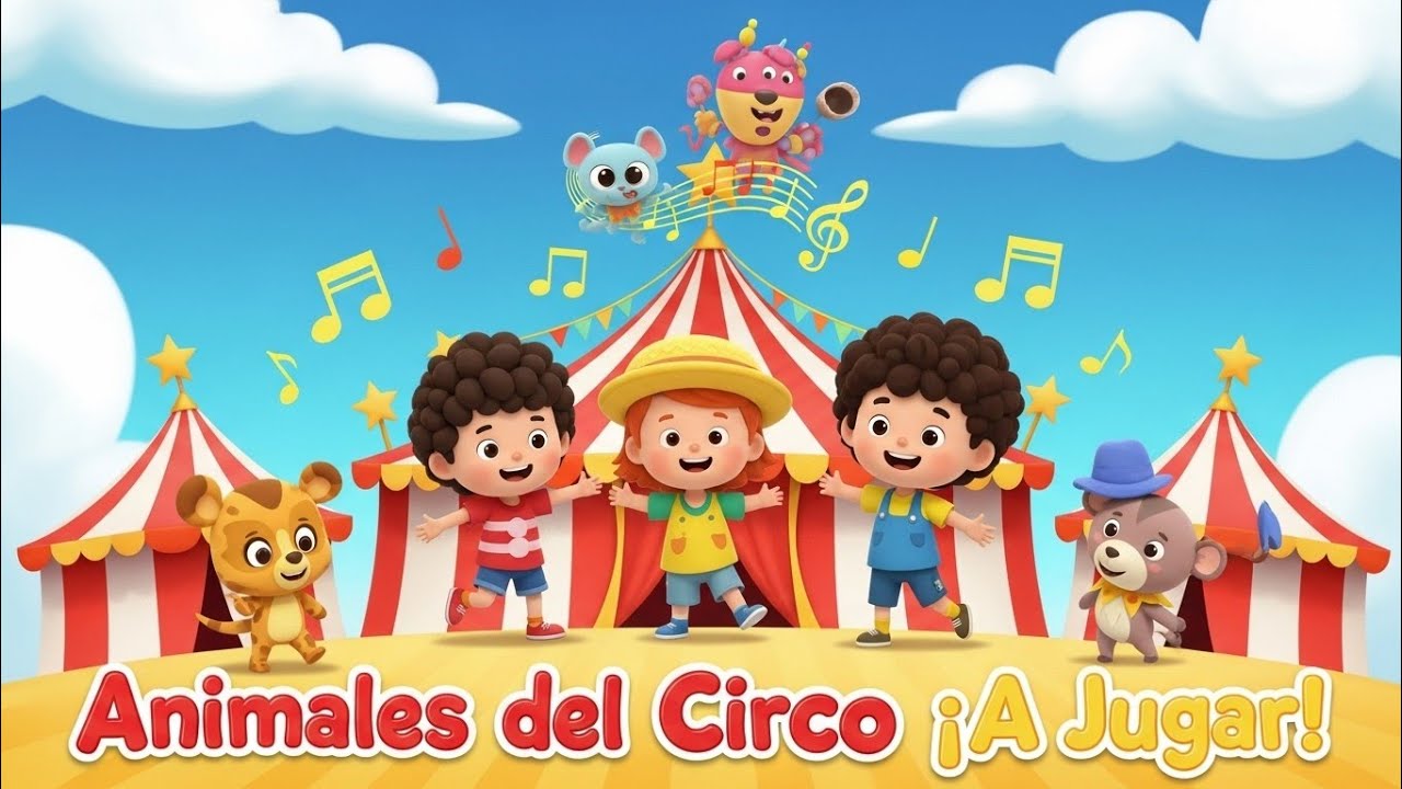 🎪 Cantamos y jugamos con los animales del circo 🐘🦁🐒