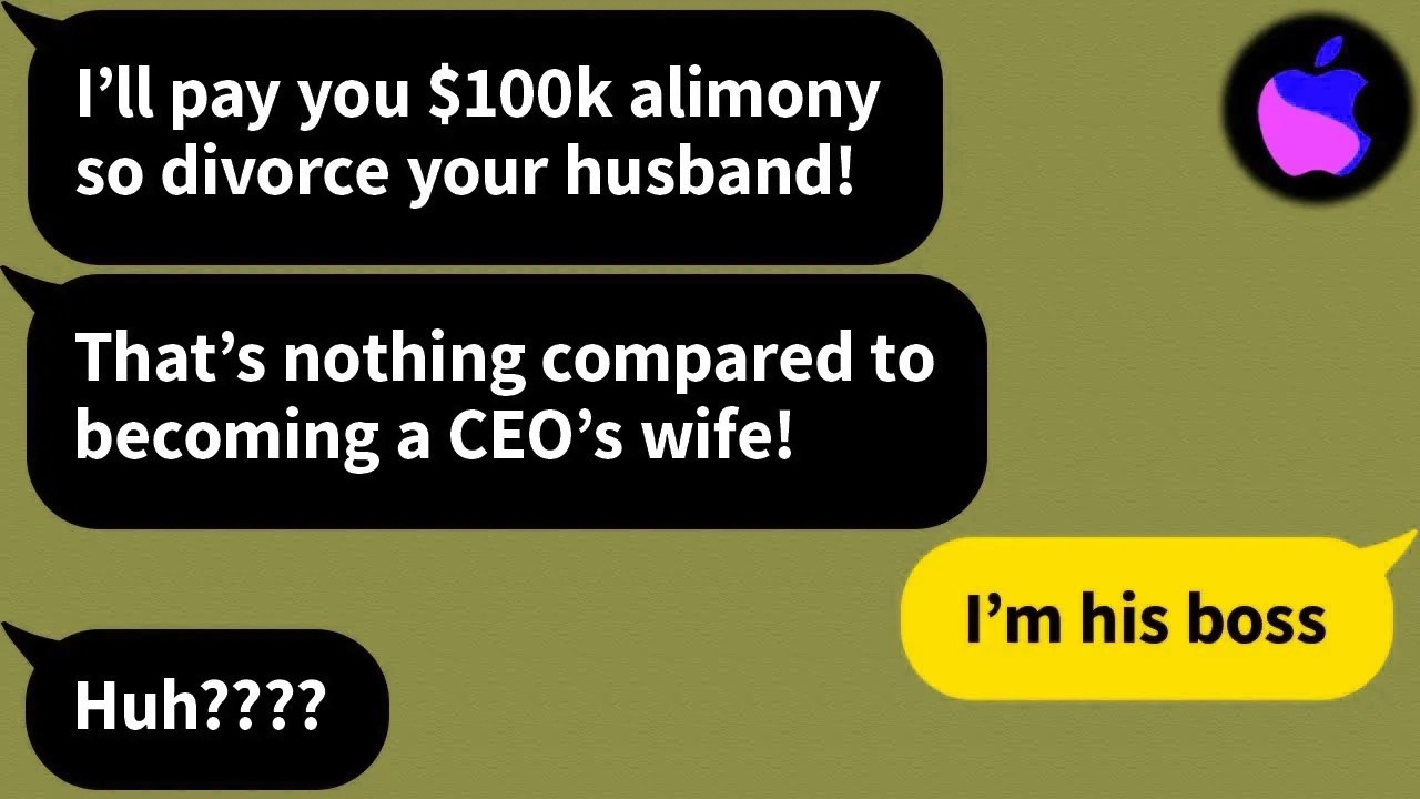 【Apple】 The woman who had an affair with my husband contacted me, demanding I accept a divorce