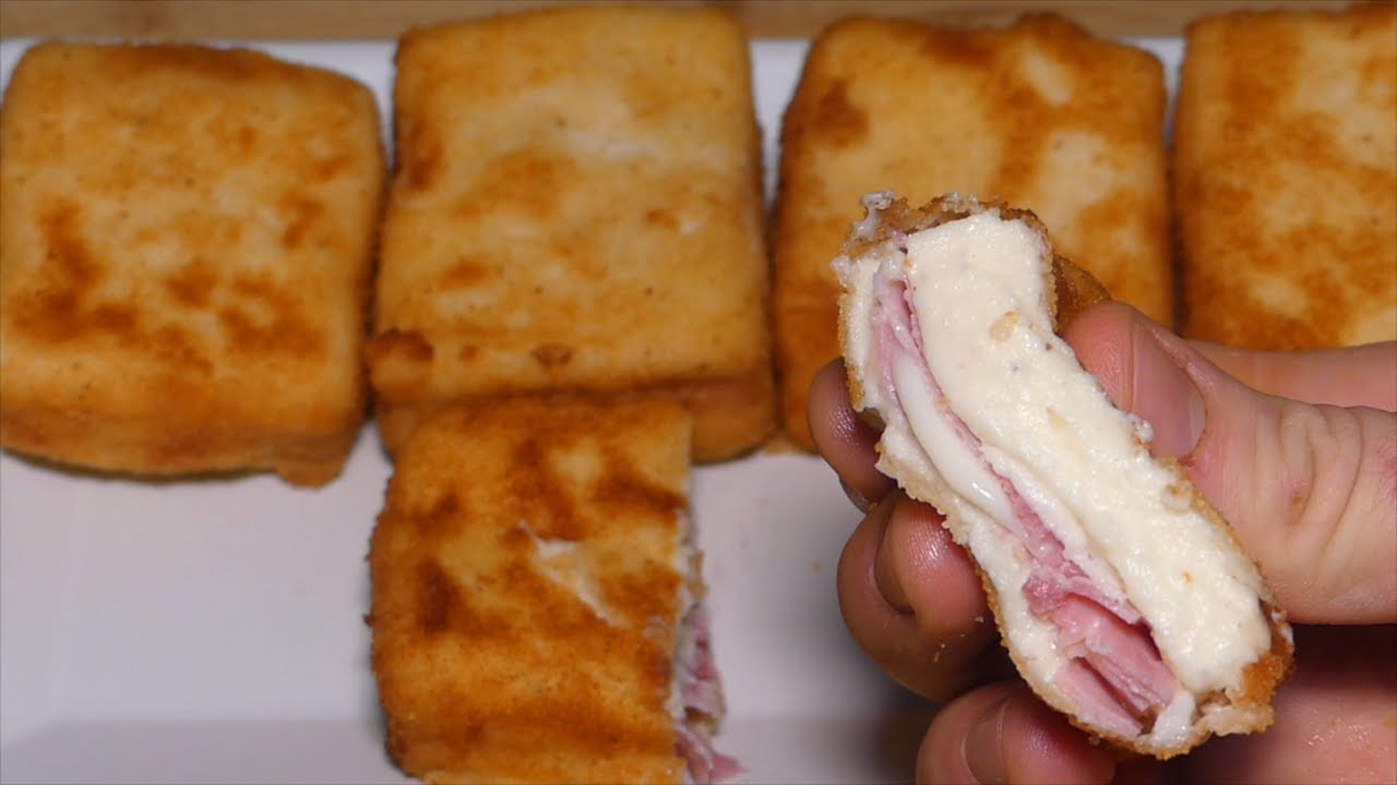 Fritos de jamón y queso.