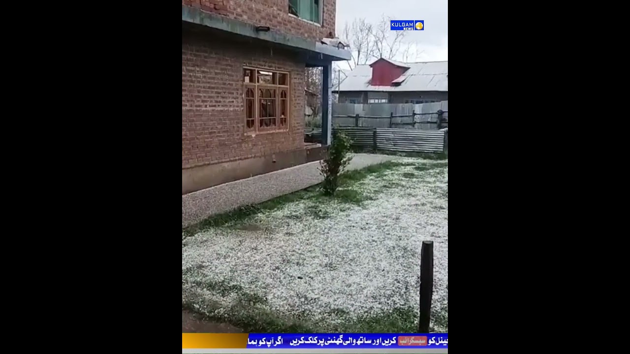 **Hailstorm Damages Apple Orchards in Several Areas of Kulgam