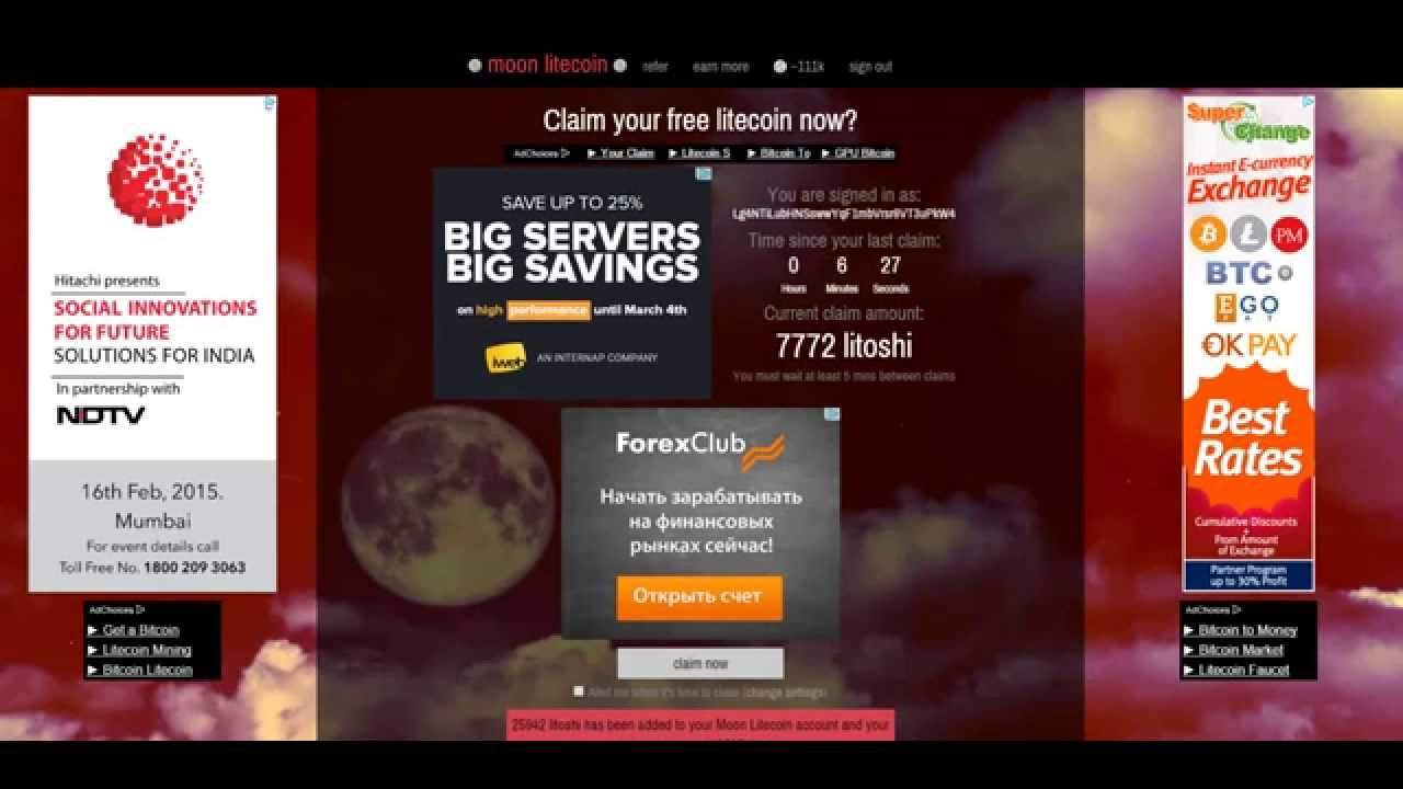 Новые Бесплатные краны Bitcoin и Litecoin!!!
