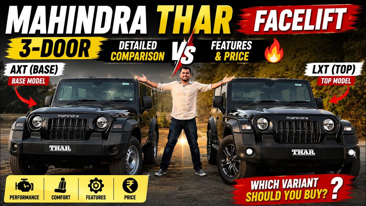 Mahindra Thar AXT vs LXT 2026 | Which Variant Should You Buy?