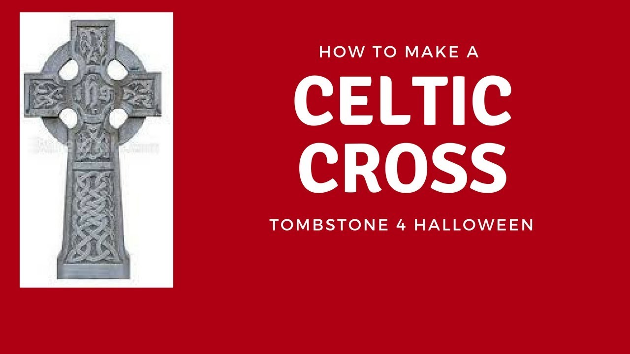How to make your own Celtic Cross Tombstone for Halloween