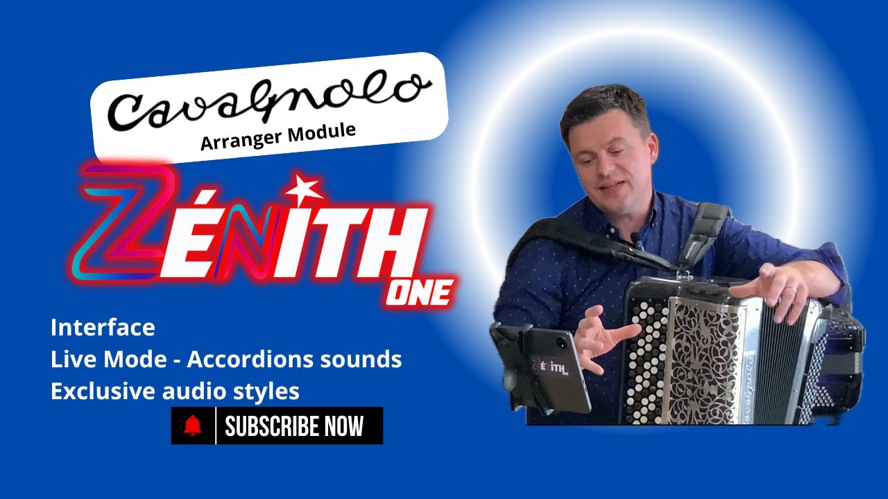 Arrangeur Cavagnolo Zenith One   Contenu, Live Accordion mode et styles exclusifs
