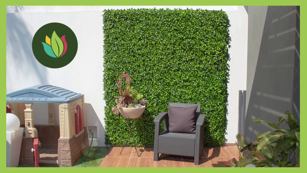 Instalaci&oacute;n de Muro Verde Artificial DIY