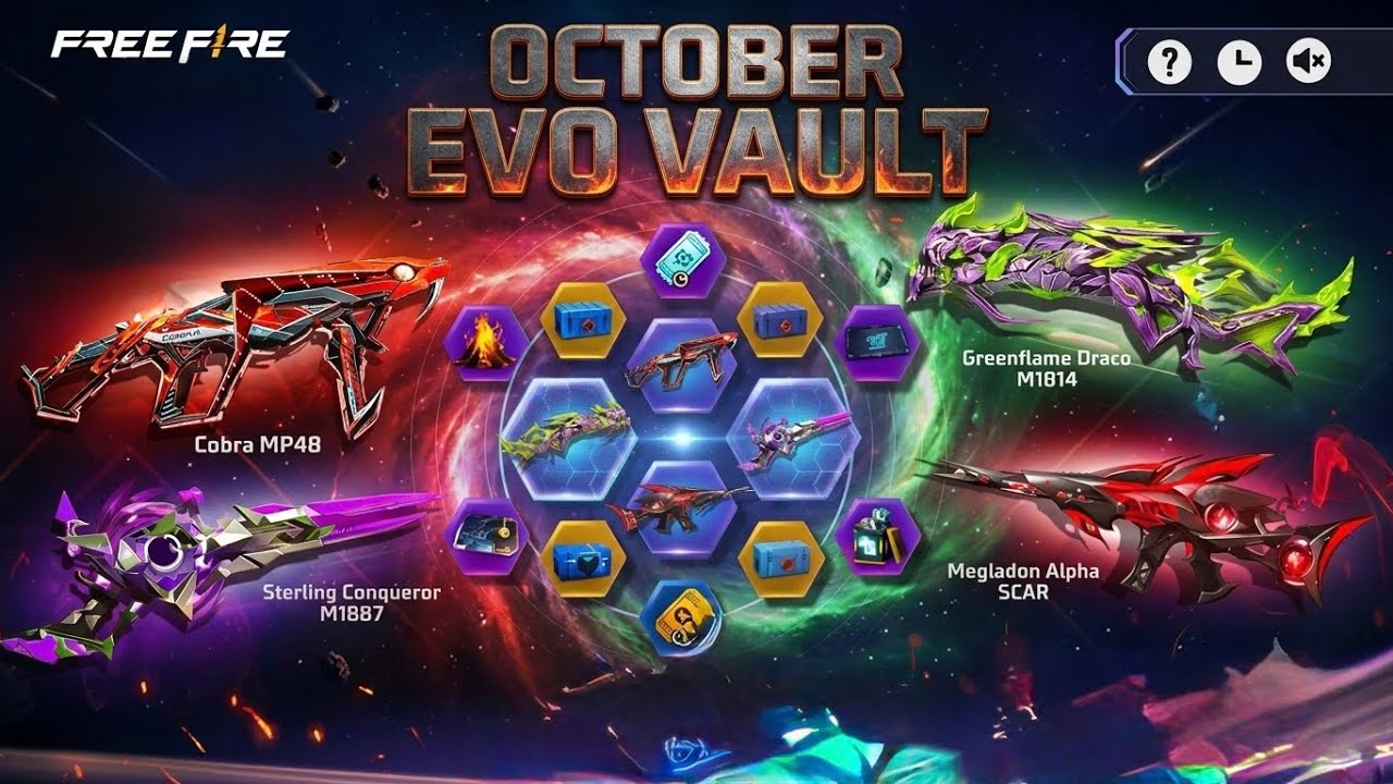 Next Evo Vault Event Free Fire |Cobra mp40 return|free fire new event|ff new event|new event ff