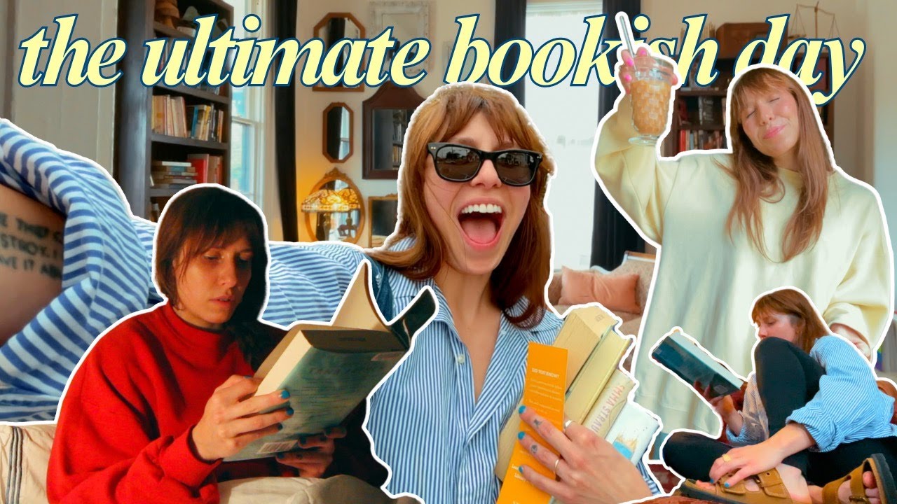 📚✨🕶️ the ultimate bookish day (bookstore, reading, library, cafe) ☕️🍂