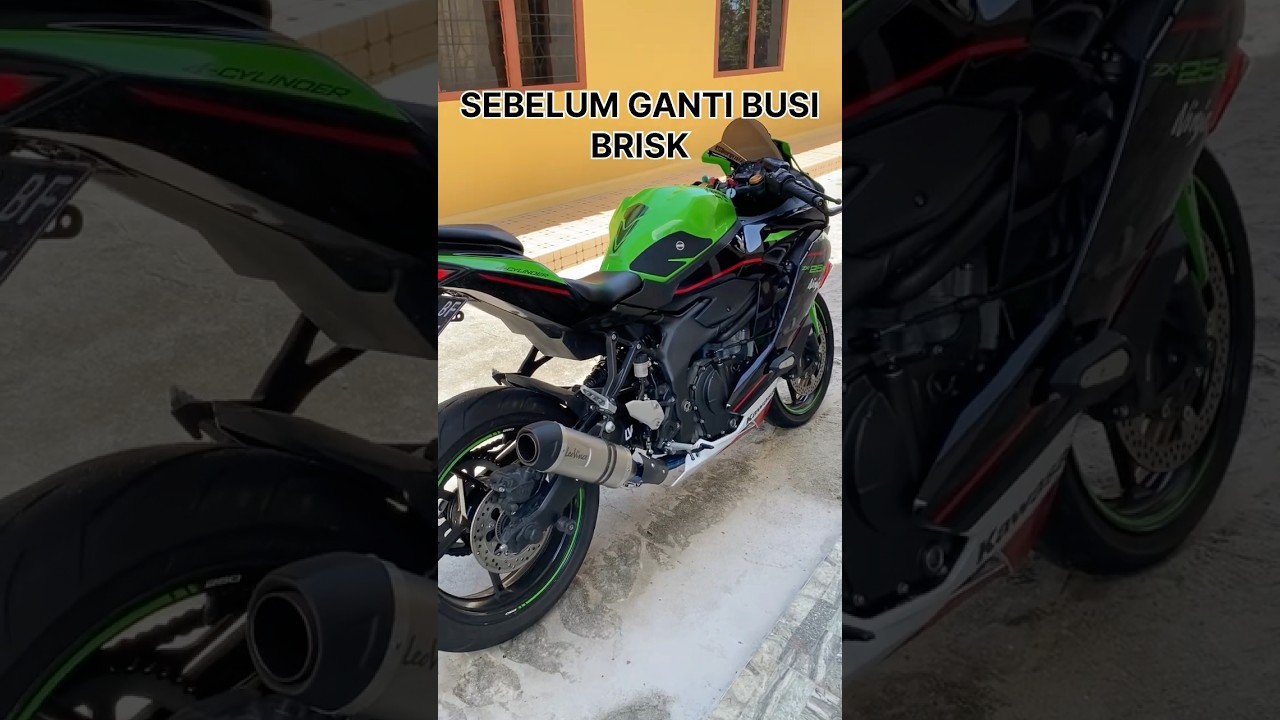 SEBELUM DAN SESUDAH GANTI BUSI BRISK ZX25R