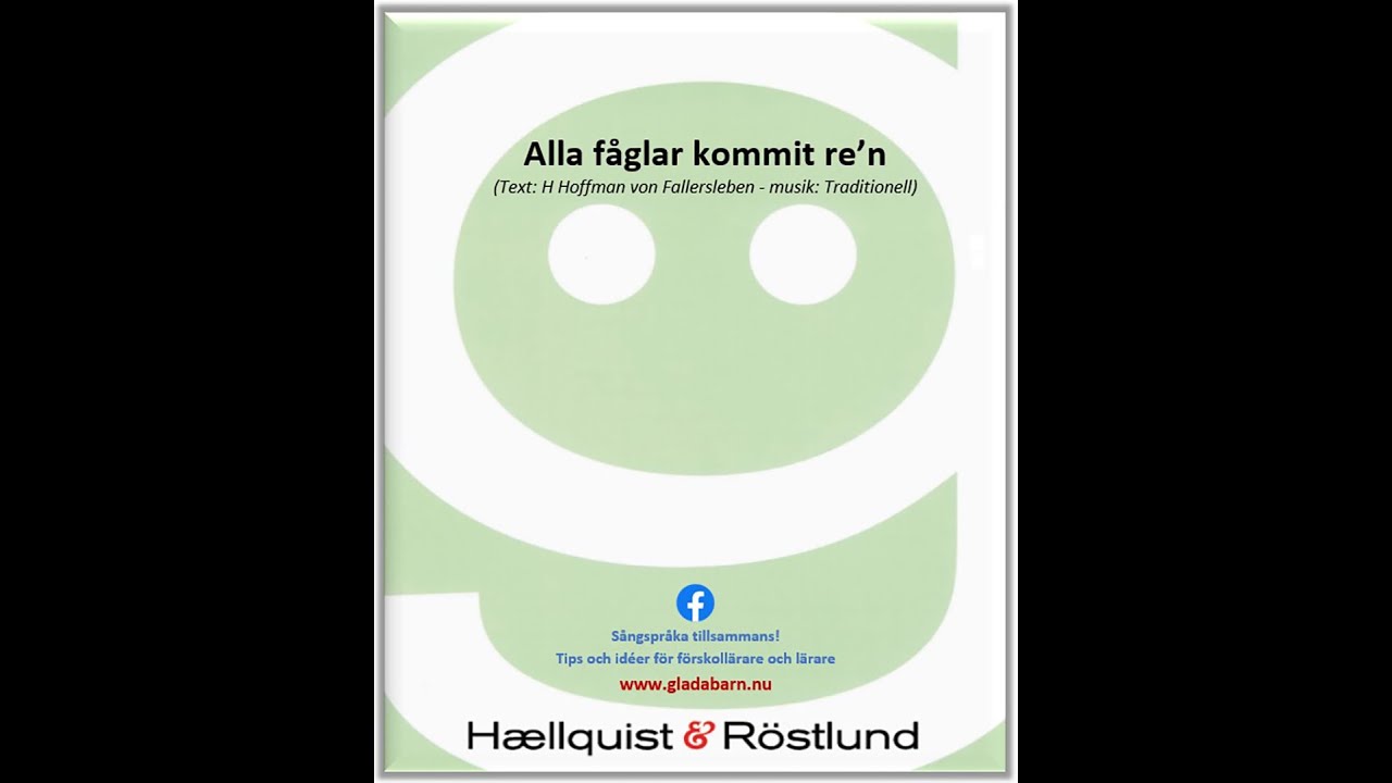 Alla fåglar kommit ren (Svensk text: Traditionell - musik: Traditionell)