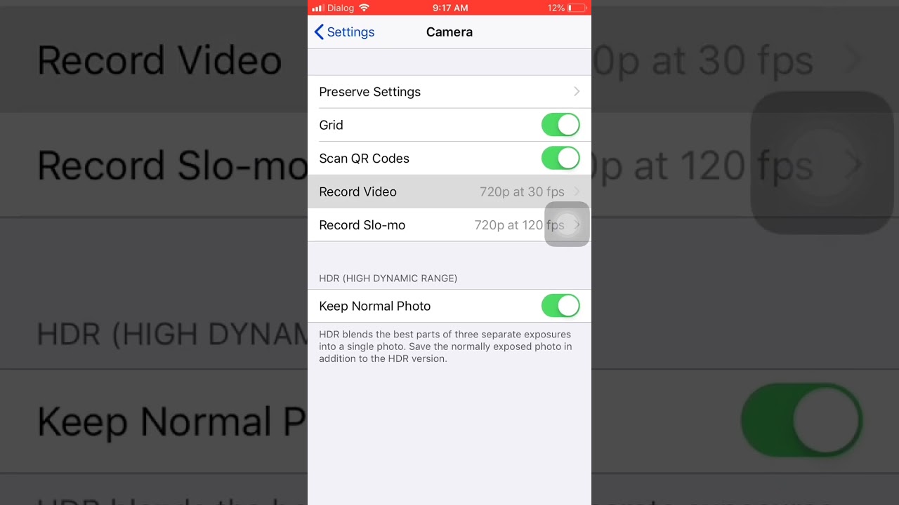 The best Camera setting in iphone 6
