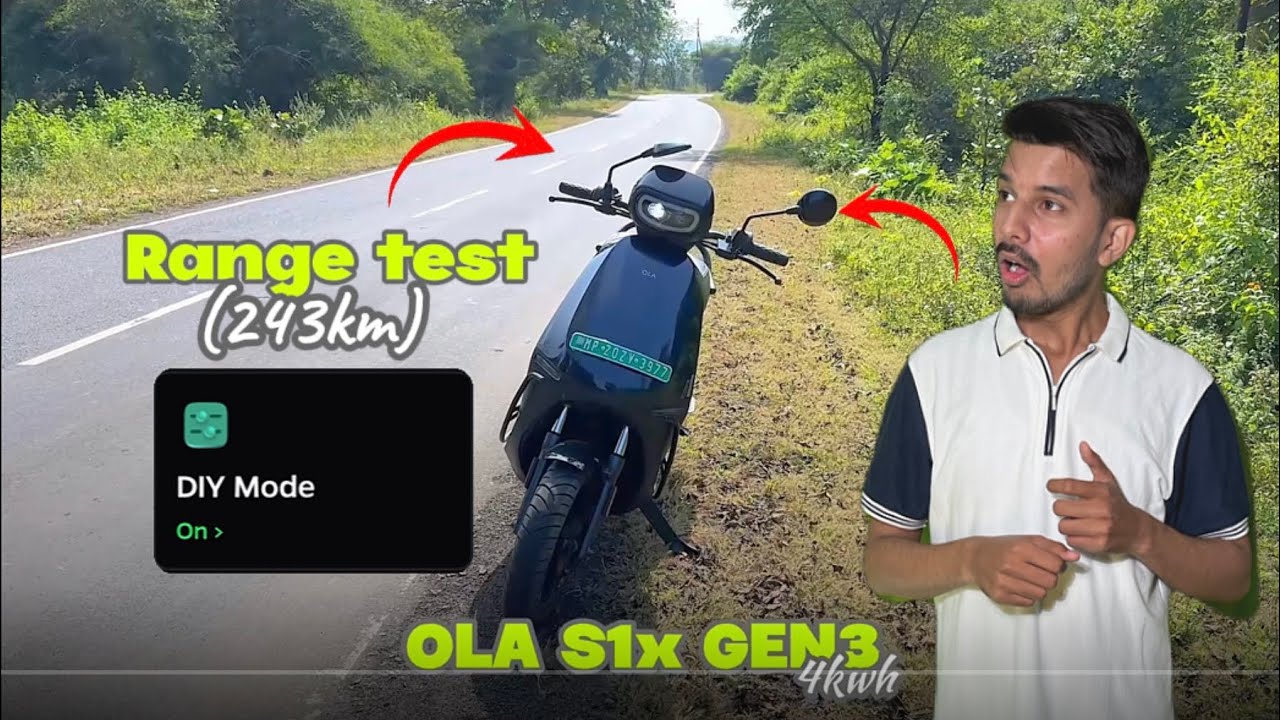 🔥Ola S1X 4kwh Range Test in Eco Mode🛵ola gen 3 range test eco Mode ⚡️S1X Gen3 4KWh IDC Ranger 242Km