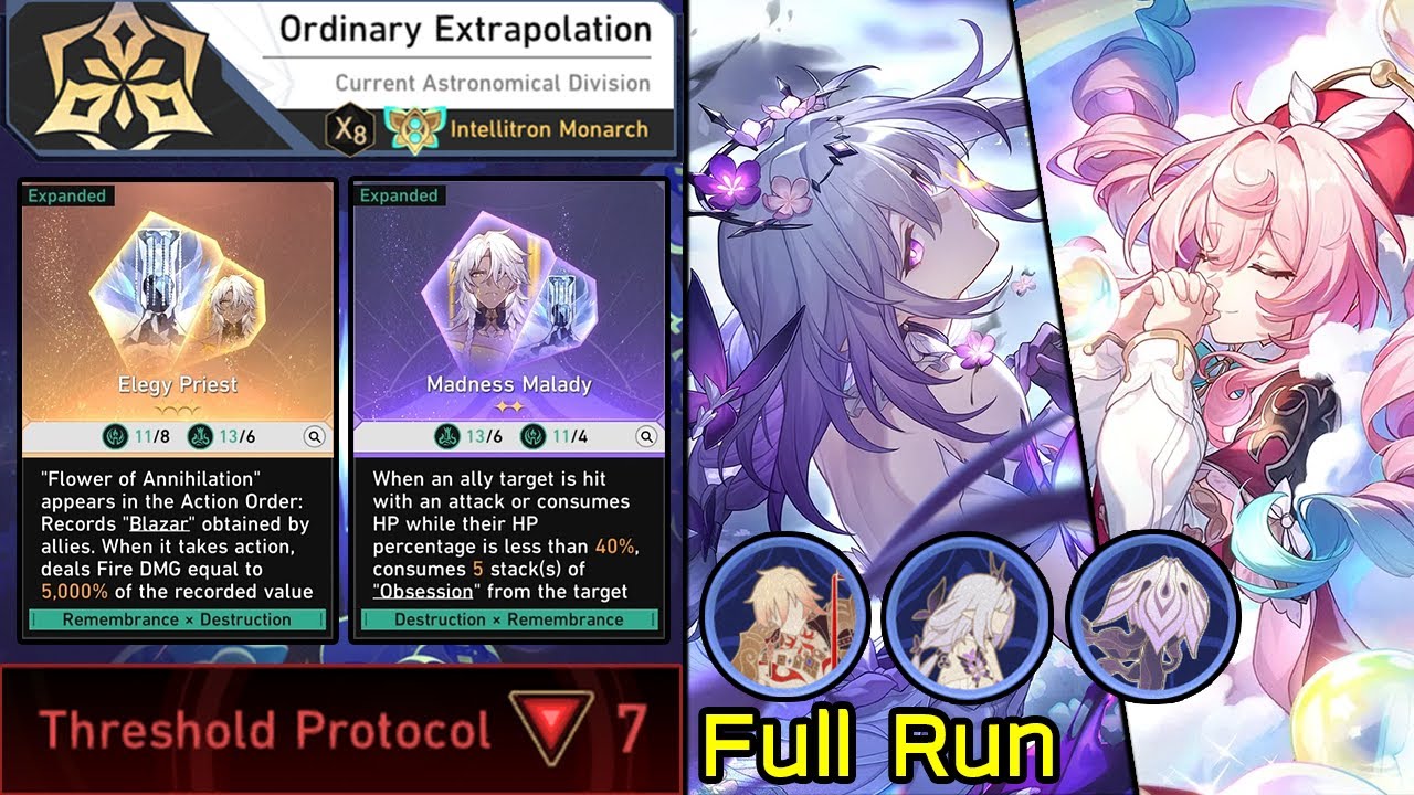 New DU Protocol 7 Castorice & Hyacine with Elegy Priest Full Run | Divergent Universe