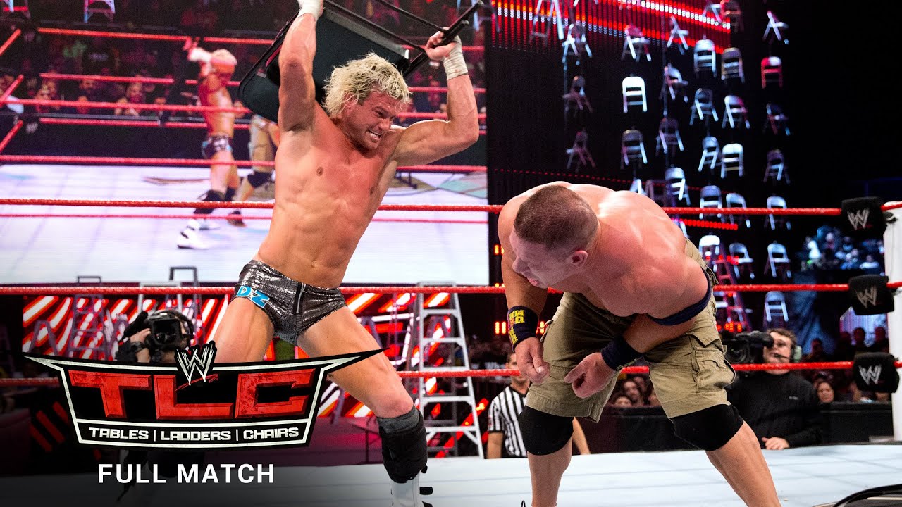 ПОЛНЫЙ МАТЧ — Джон Сина против Дольфа Зигглера — Лестничный матч: WWE TLC 2012