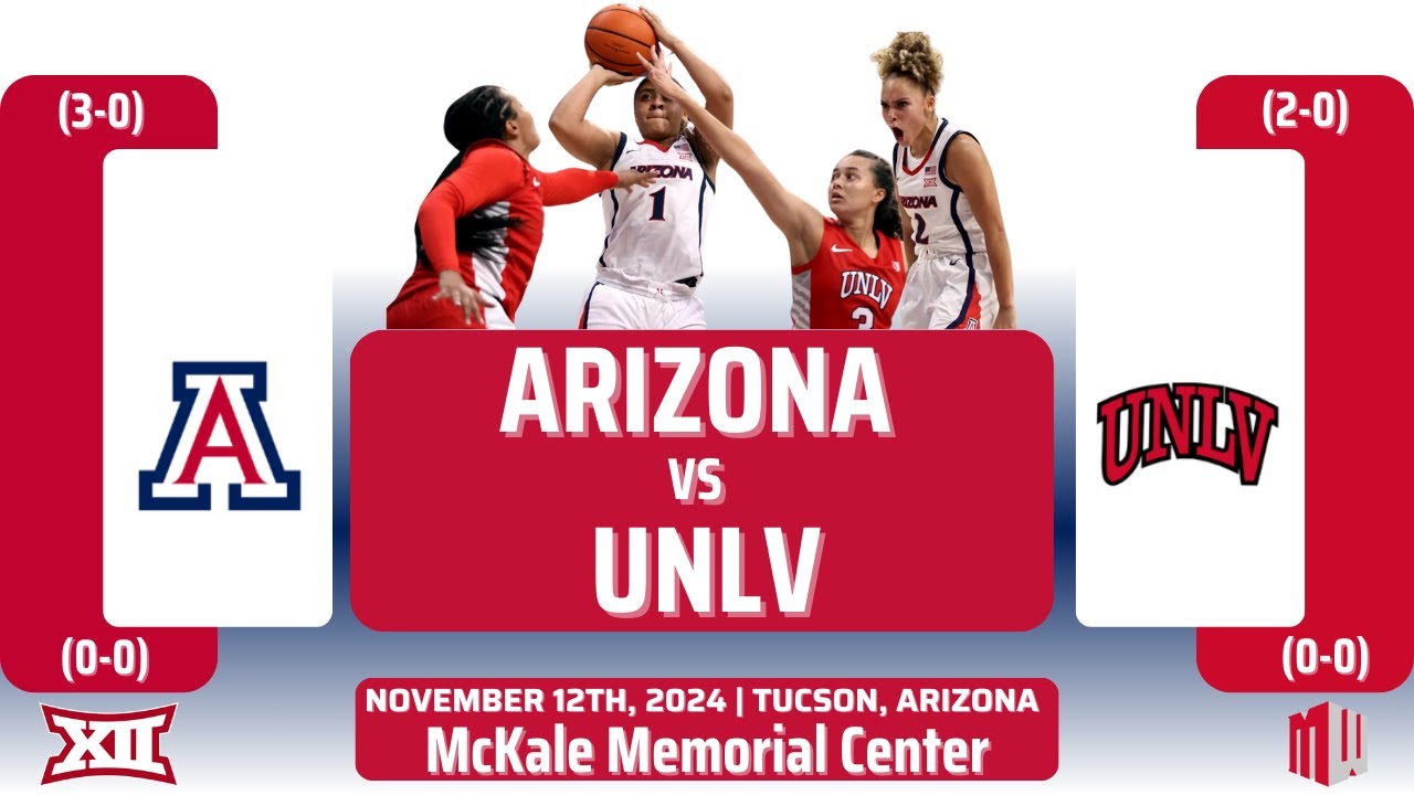 Arizona vs UNLV | NCAA Women's Basketball | 11.12.24