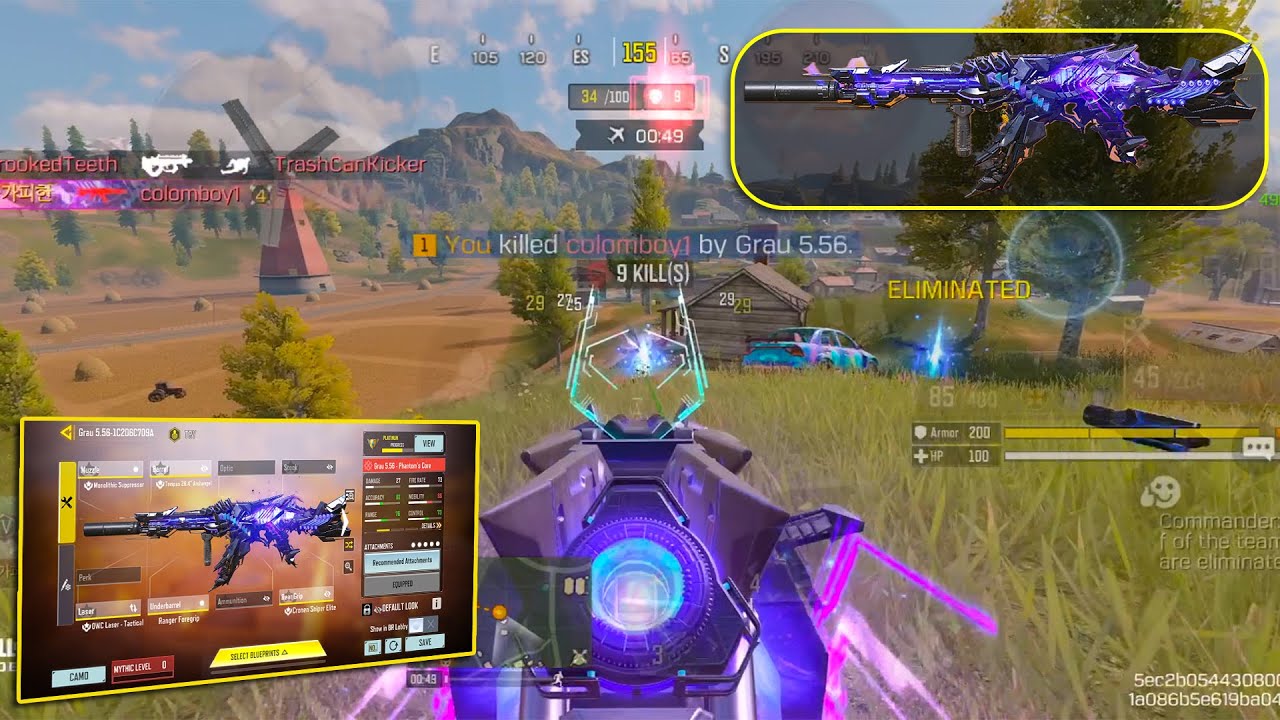 *NEW* MYTHIC Grau 5.56 Phantom's Core!😍| Action Packed Gameplay! | 25 Kills Solo Vs Squad COD Mobile