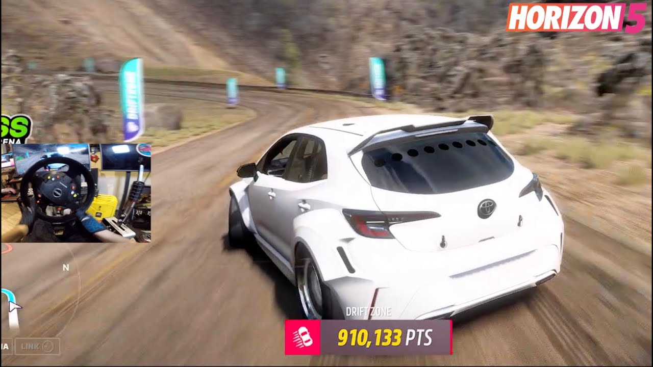 Forza Horizon 5 w/Wheel - FIRST 1 Million Point Drift ZONE!! Ryan Tuerck 1200hp FD Corolla