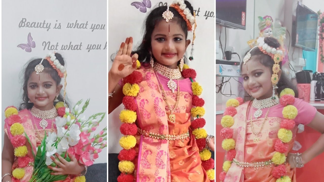 Goda Devi  makeup for fancy dress competition