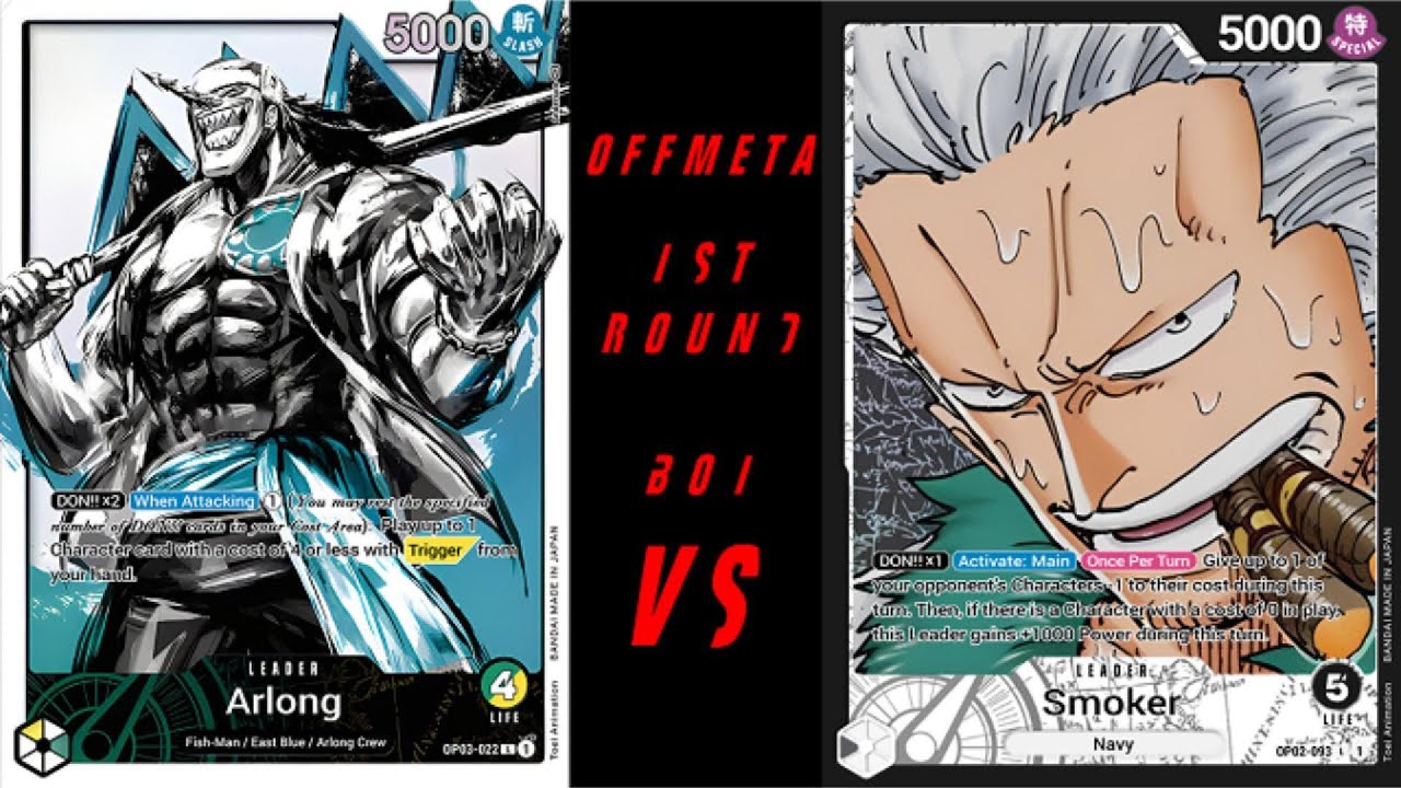 One Piece Card Game OFFMETA POV GY Arlong VS B Smoker