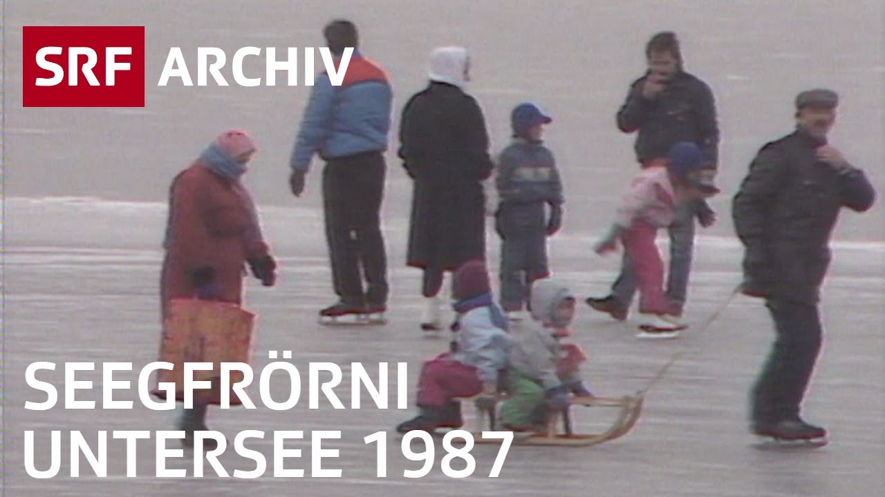 Seegfrörni (1987) | Schlittschuhlaufen auf dem Untersee | SRF Archiv