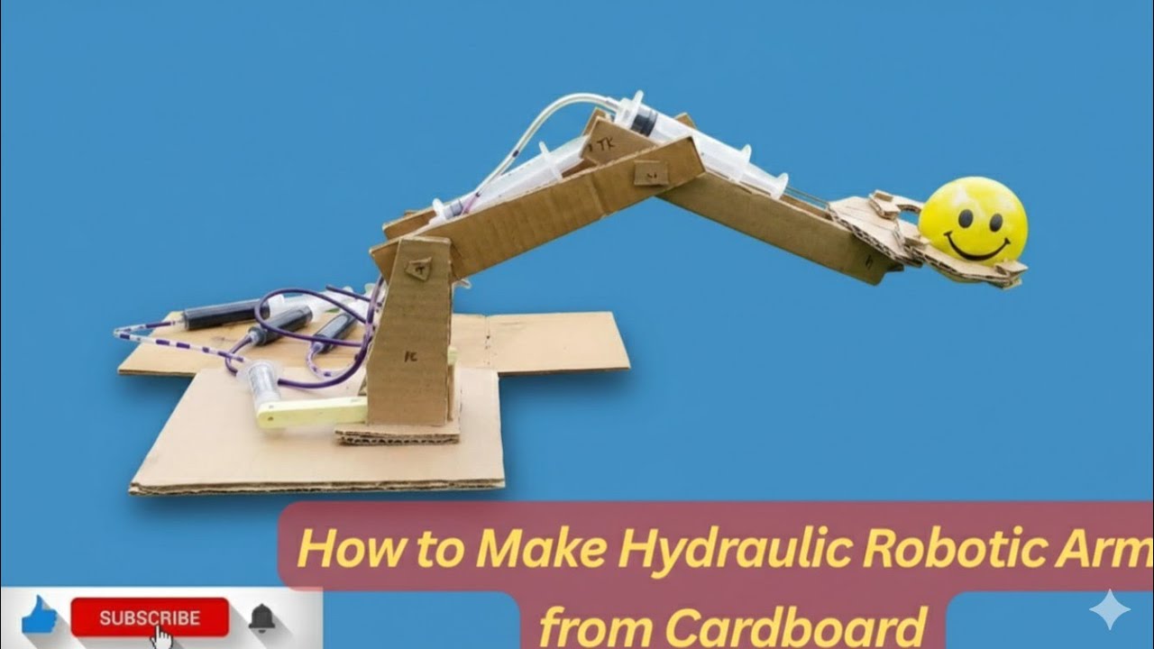 How to Make Hydraulic Robotic Arm From Cardboard 