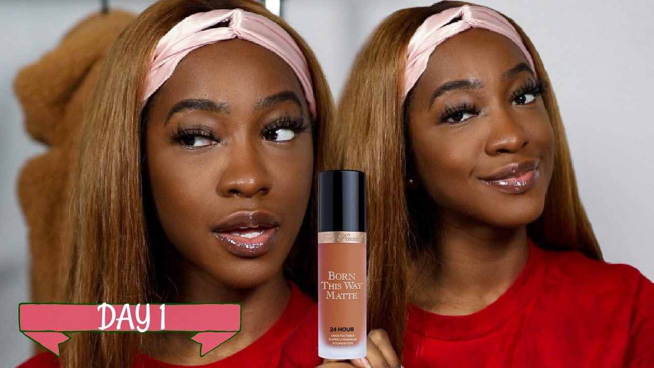 Too Faced Born This Way Matte l 12 Days of Foundation Hunt Day 1 l Too Much Mouth