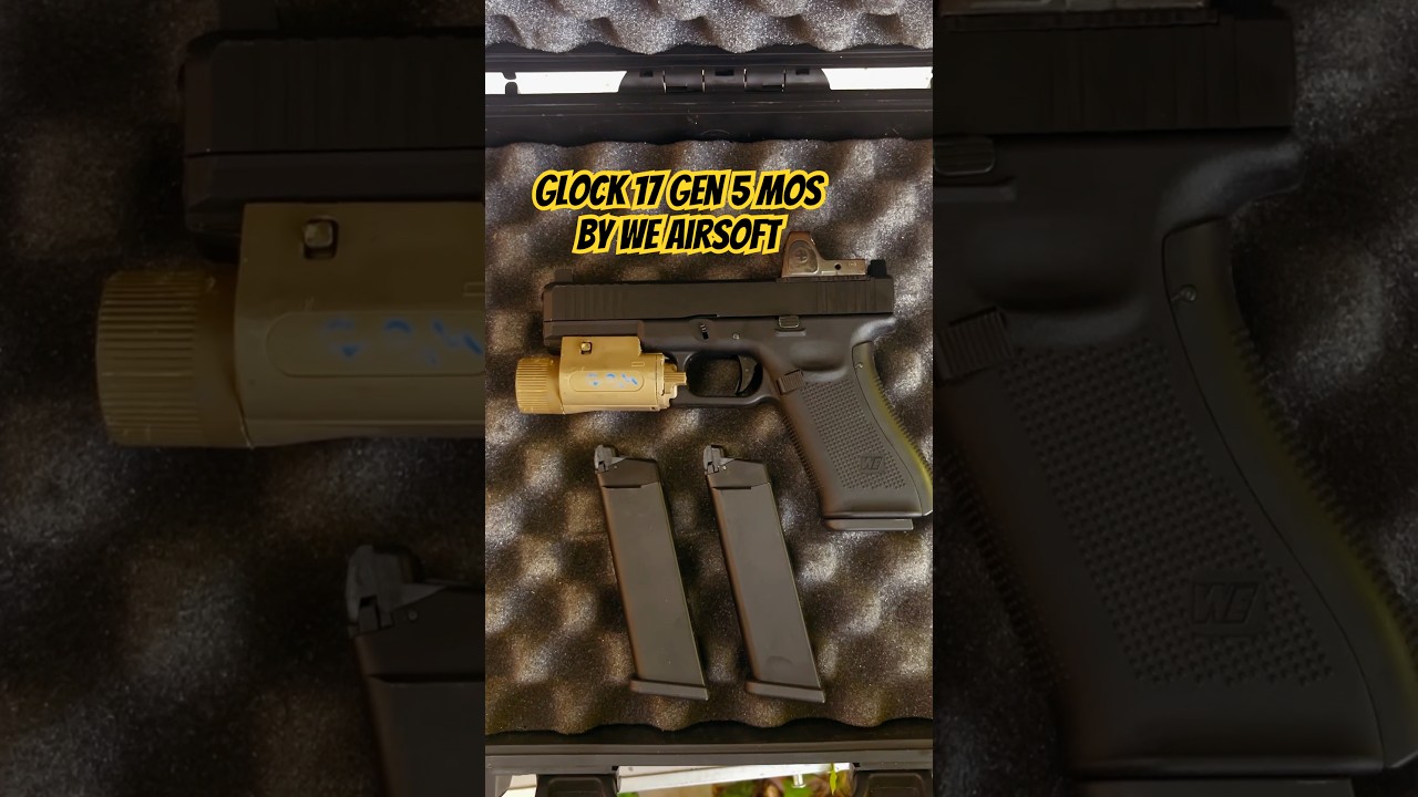 Temporary build on my Glock 17 Gen 5 MOS gbbr pistol by WE airsoft #gbbr #airsoft