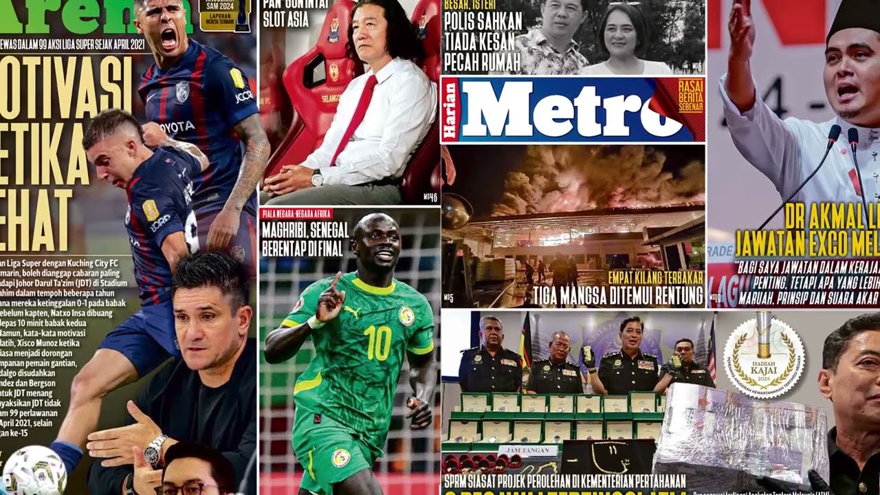 Harian Metro 16 Januari 2026