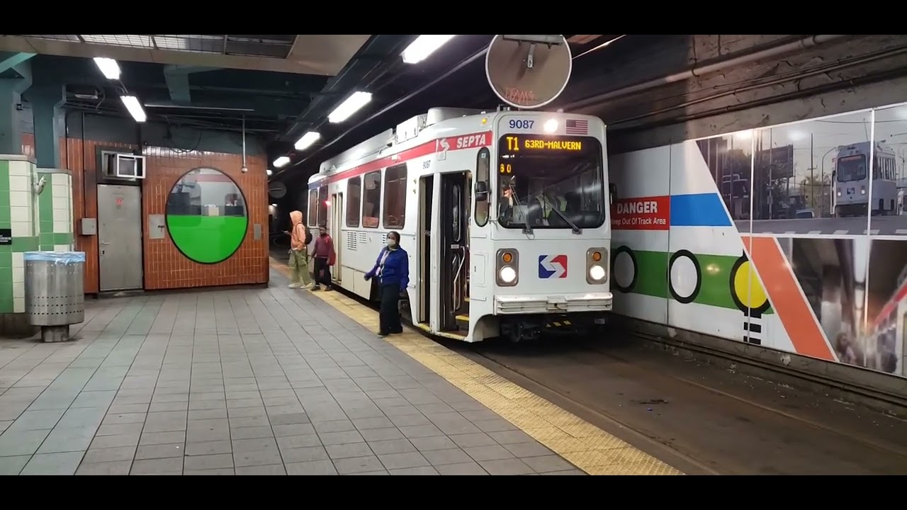 Septa trolleys at 13th