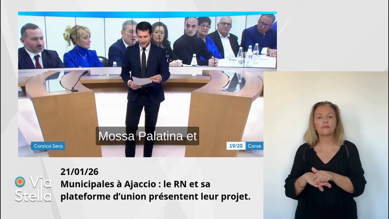 21.01.2026  Municipales à Ajaccio : le RN et sa plateforme d'union présentent leur projet.