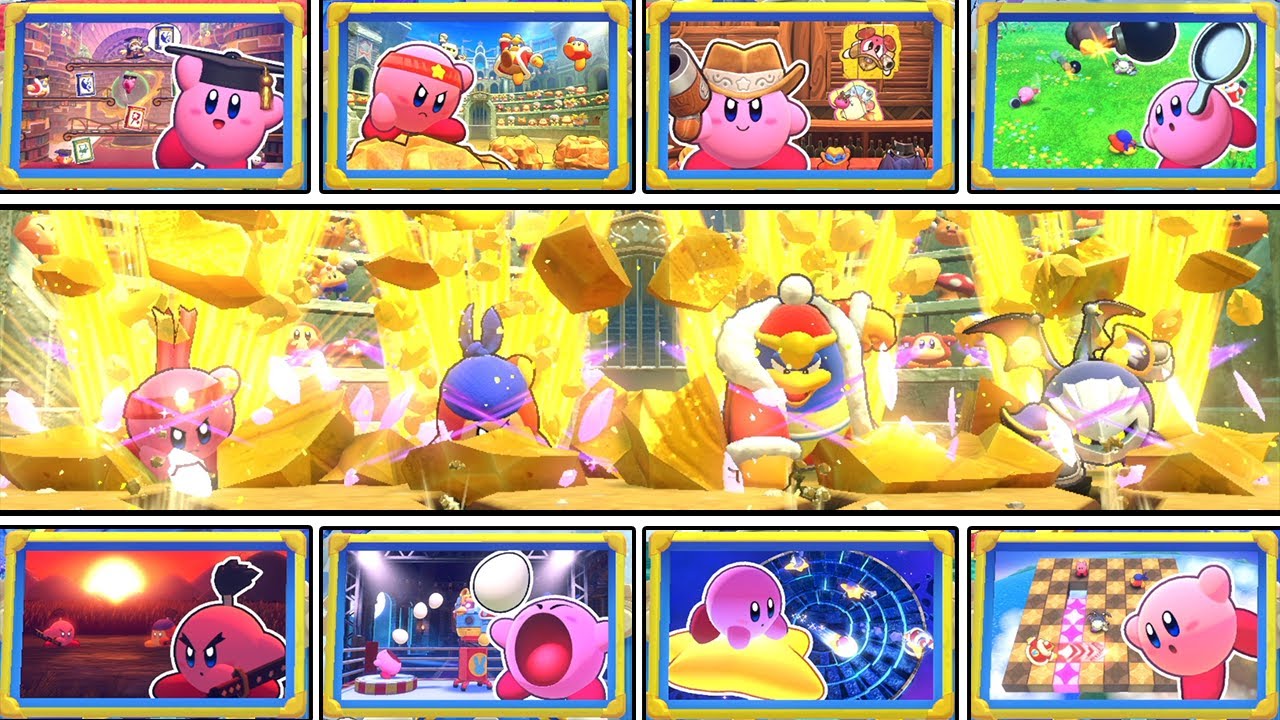 星のカービィ Wii デラックス【Switch】  4人プレイ ミニゲーム集 (マホロアランド) まとめ ニンテンドースイッチ