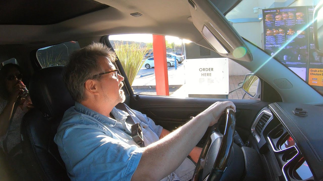 Hamburger Prices up, McDonald's Drive Thru,  Searchlight, Nevada, 23 April 2022, GFH