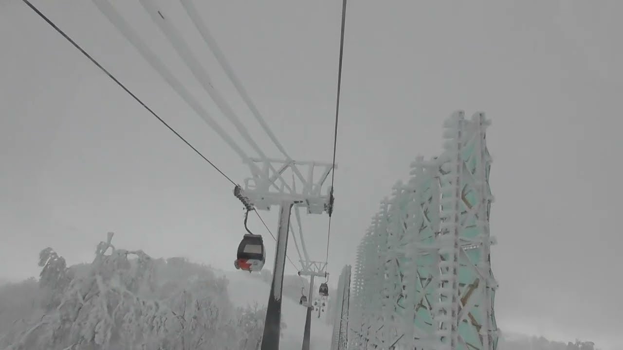キロロスノーワールド　キロロゴンドラ　Kiroro Gondola, Kiroro snow World, Hokkaido, Japan