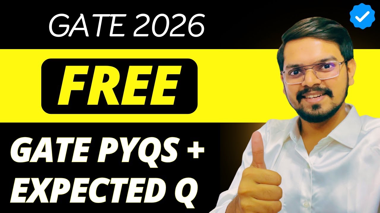 GATE 2026 : [FREE] GATE PYQ Solution + Expected Question + Test Series