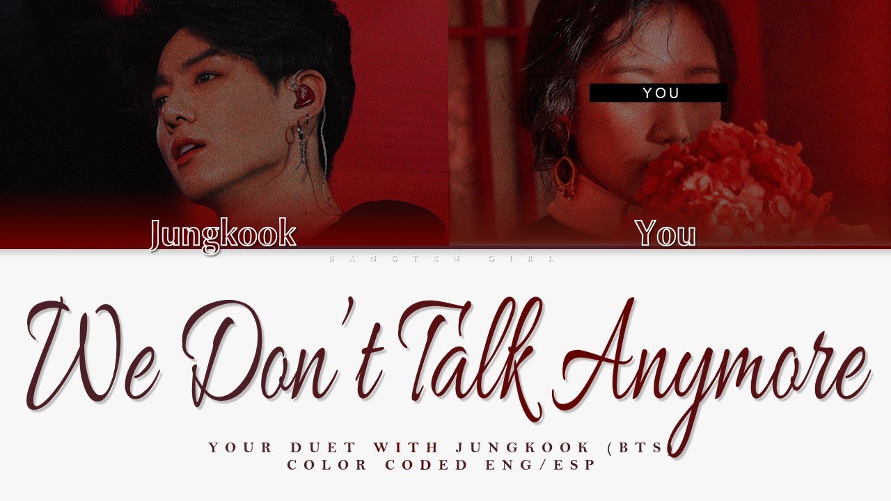 [YOUR DUET WITH JUNGKOOK] We Don't Talk Anymore; by Charlie Puth || Silv3rt3ar cover ✿