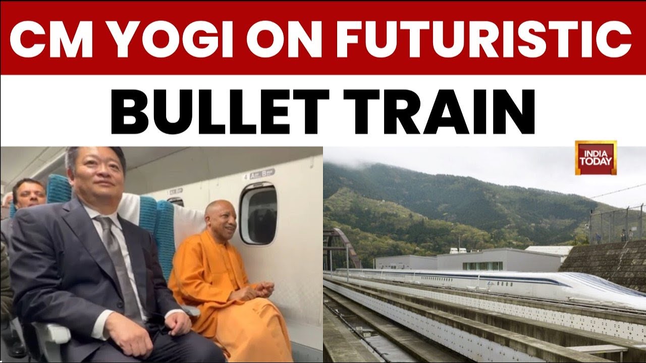 Watch: Yogi Adityanath's Joyous Ride on the Futuristic 500 KMPH Maglev Train in Japan | India Today