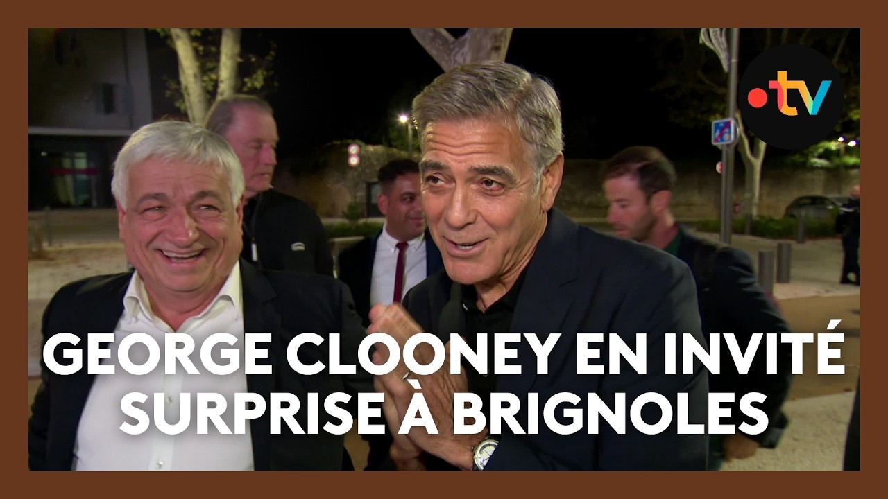 George Clooney en invit&eacute; surprise &agrave; l'inauguration du cin&eacute;ma multiplexe de Brignoles (83)