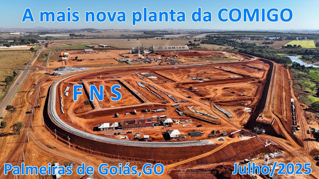 NOVA PLANTA DA COMIGO MOVIMENTA O AGRO GOIANO NA FERROVIA NORTE SUL-PALMEIRAS DE GOIÁS-JULHO/2025