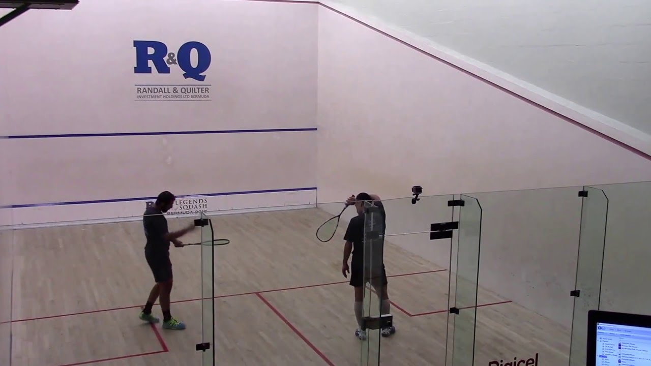 Bermuda R&Q Legends of Squash 2016 Thierry Lincou vs Amr Shabana G3