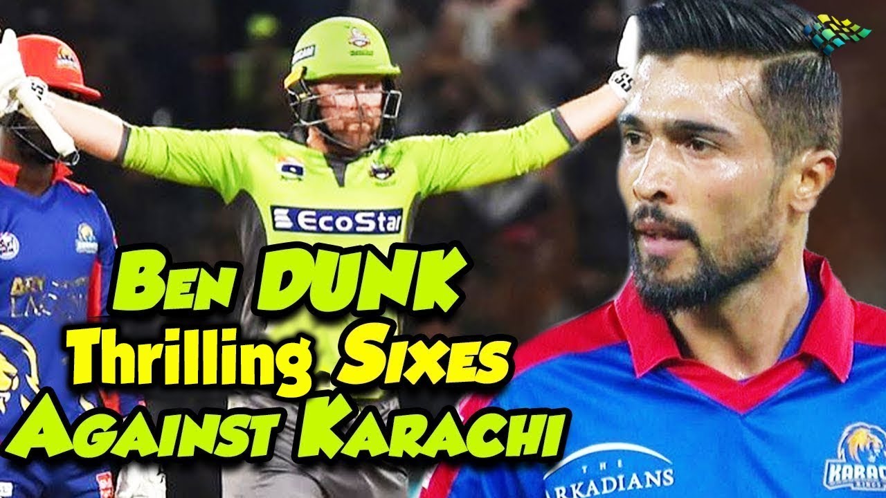 Ben DunK Thrilling Sixes Against Karachi | PSL 2020 | Sports Central | PSX|MB2