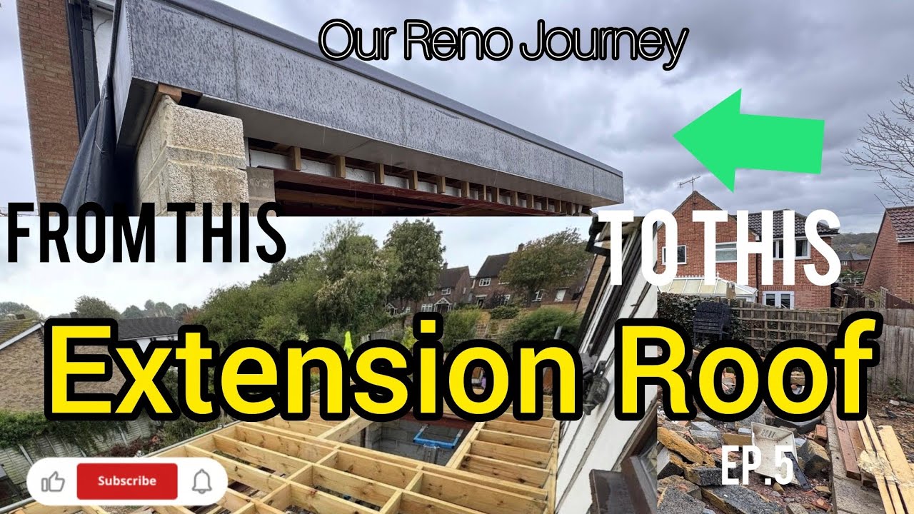 EPISODE 5 — ROOF STRUCTURE FINALLY COMPLETE! | Rear Extension Progress + Fibreglass Roof Finish