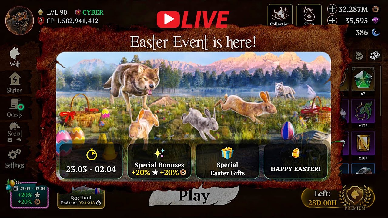 🔴 LIVE | The Wolf: HAPPY EASTER and More |