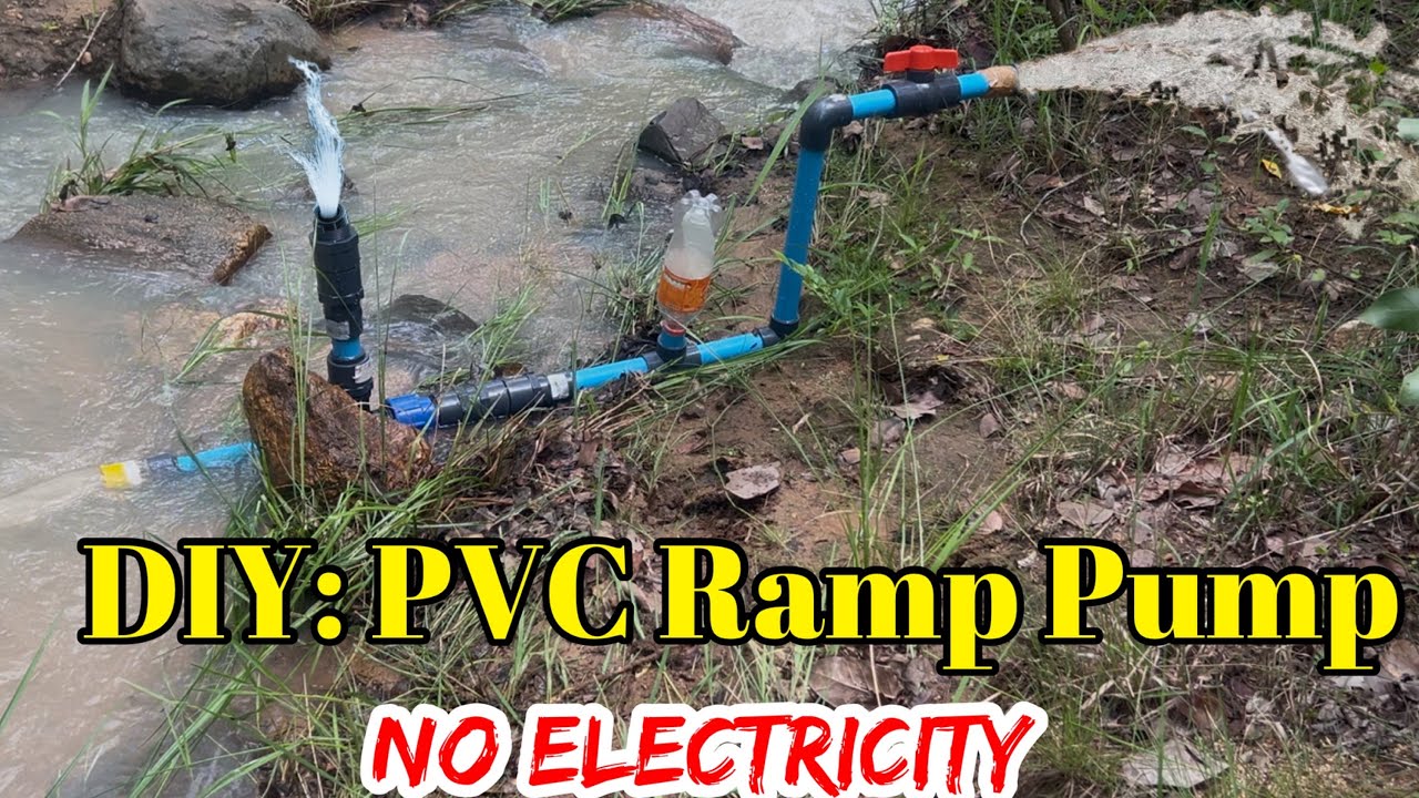Advanced Hydro-Ram: Pumping Water Over 100 Feet, No Electricity | How To Make A Ram Pump: DIY
