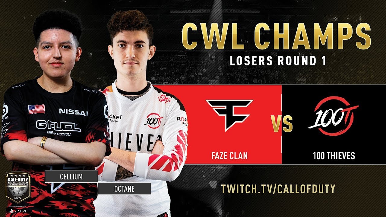 Faze Clan vs 100 Thieves | CWL Champs 2019 | Day 3