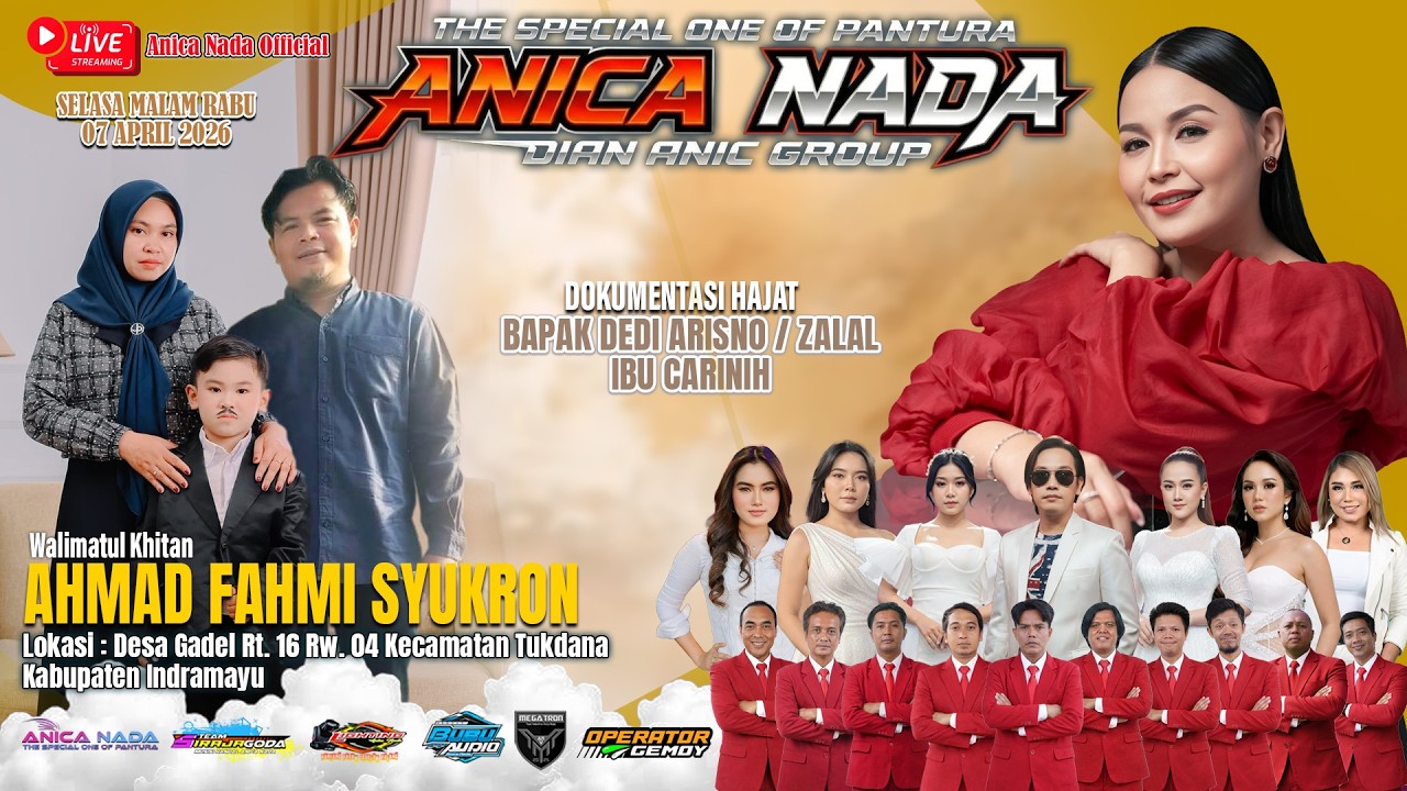 🔴LIVE ANICA NADA ( DIAN ANIC ) | EDISI SIANG 07 APRIL 2026 | GADEL | TUKDANA | INDRAMAYU