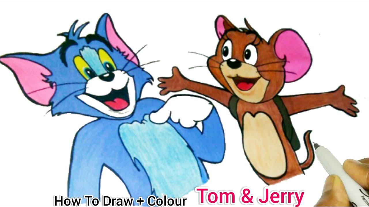 How To Draw Tom & Jerry Movie 2021 | Tom & Jerry Drawing + Colouring 🐱 🐭