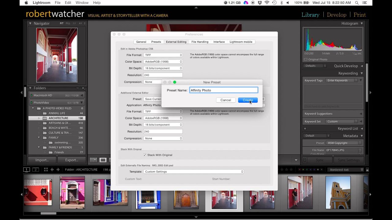 How to Set up External Editor in Adobe Lightroom - Affinity Photo